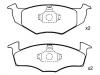 Brake Pad Set:140 698 151 B