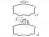 Brake Pad Set:0060 743 564